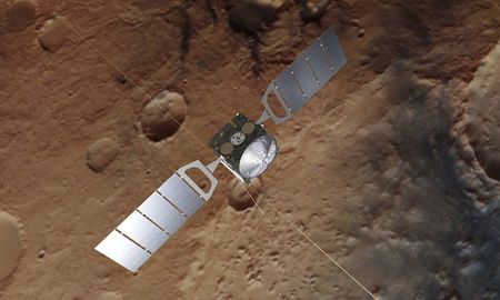 La misión Mars Express orbita Marte desde hace 17 años, observando su atmósfera. La misión Mars Express orbita Marte desde hace 17 años, observando su atmósfera.
