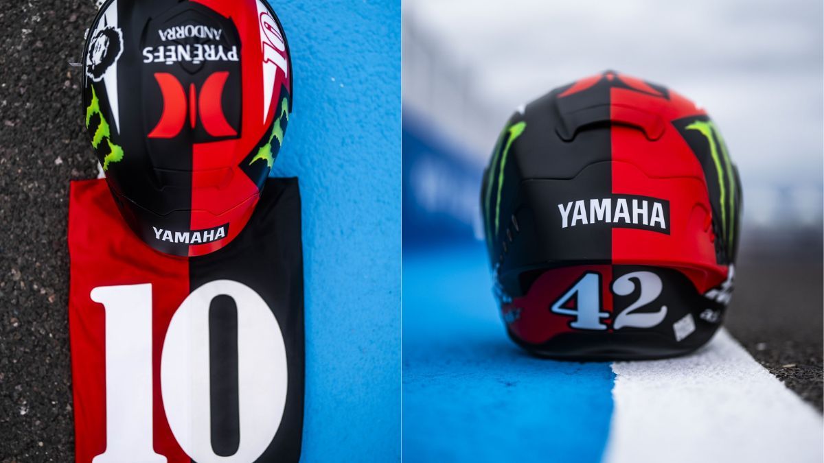 Un piloto de MotoGP sorprendió con un casco en homenaje a Diego Maradona