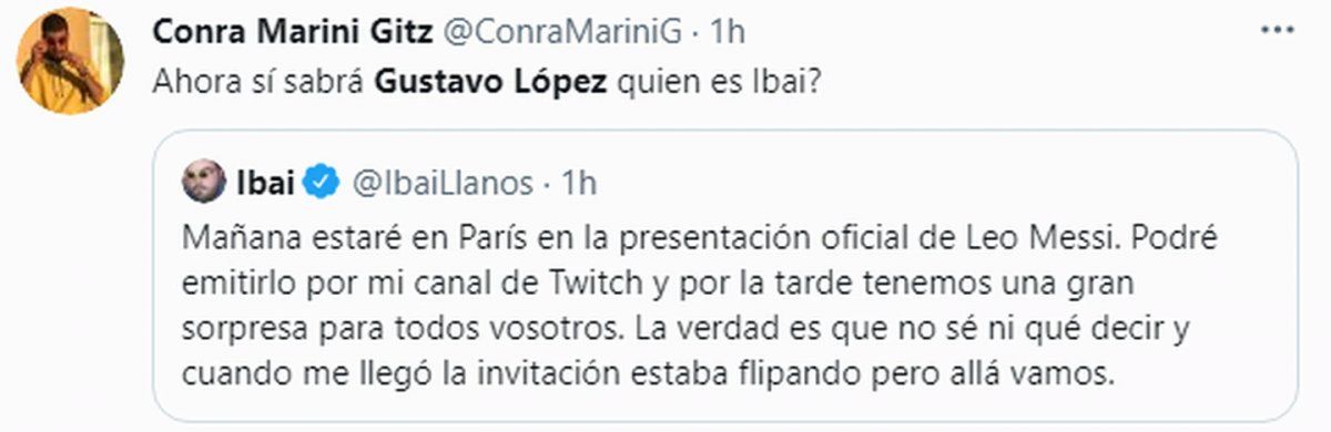 Las redes se acordaron de Gustavo López.