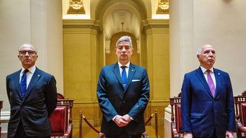 Carlos Rosenkrantz, Horacio Rosatti y Ricardo Lorenzetti, miembros de la Corte Suprema de Justicia de la Nación.