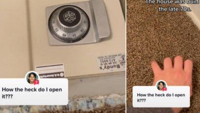 Se mudó a su nueva casa y mientras limpiaba encontró una misteriosa caja fuerte debajo de una alfombra