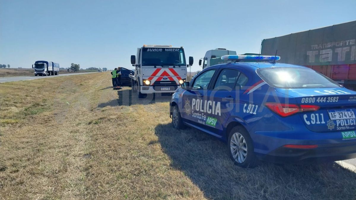 Personal de la Dirección General de Seguridad Vial y del Corredor Vial intervino en el accidente.
