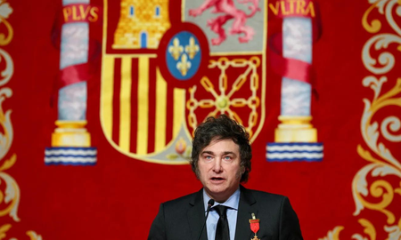 El famoso youtuber que cenó junto a Javier Milei en España. El famoso youtuber que cenó junto a Javier Milei en España.