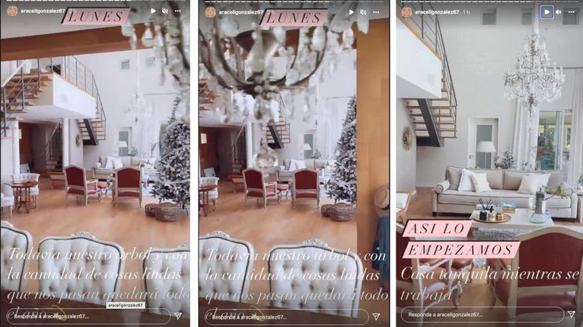 Así es la casa de Araceli González y Fabián Mazzei.