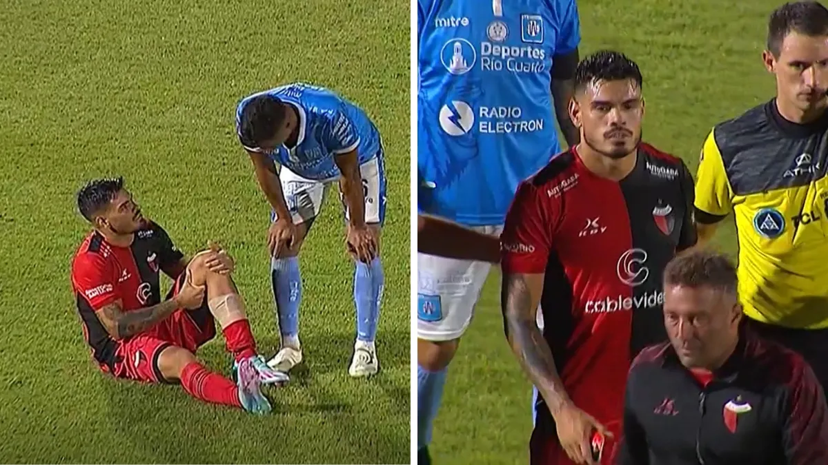 Axel Rodríguez salió lesionado vs. Estudiantes de Río Cuarto. Axel Rodríguez salió lesionado vs. Estudiantes de Río Cuarto.