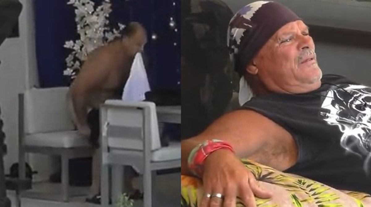 Ariel se desnudó en el patio de la casa de Gran Hermano: la fuerte reacción de Alfa Walter.