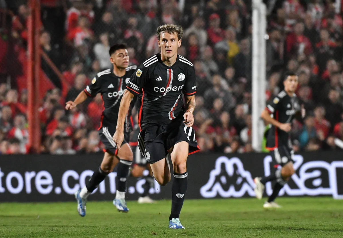 Facundo Colidio anotó un hat-trick en River. Facundo Colidio anotó un hat-trick en River.