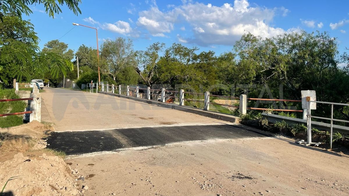 Así quedó el puente de acceso a Colastiné Sur tras los trabajos de este martes.