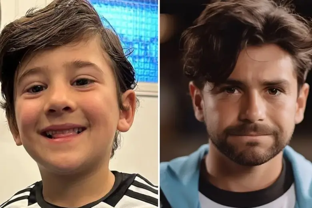Ciro Messi de adulto según la Inteligencia Artificial.