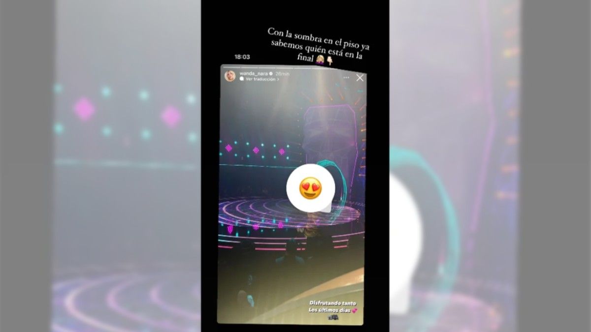 Estefi Berardi publicó una captura de la historia de Wanda y destacó el error que cometió.