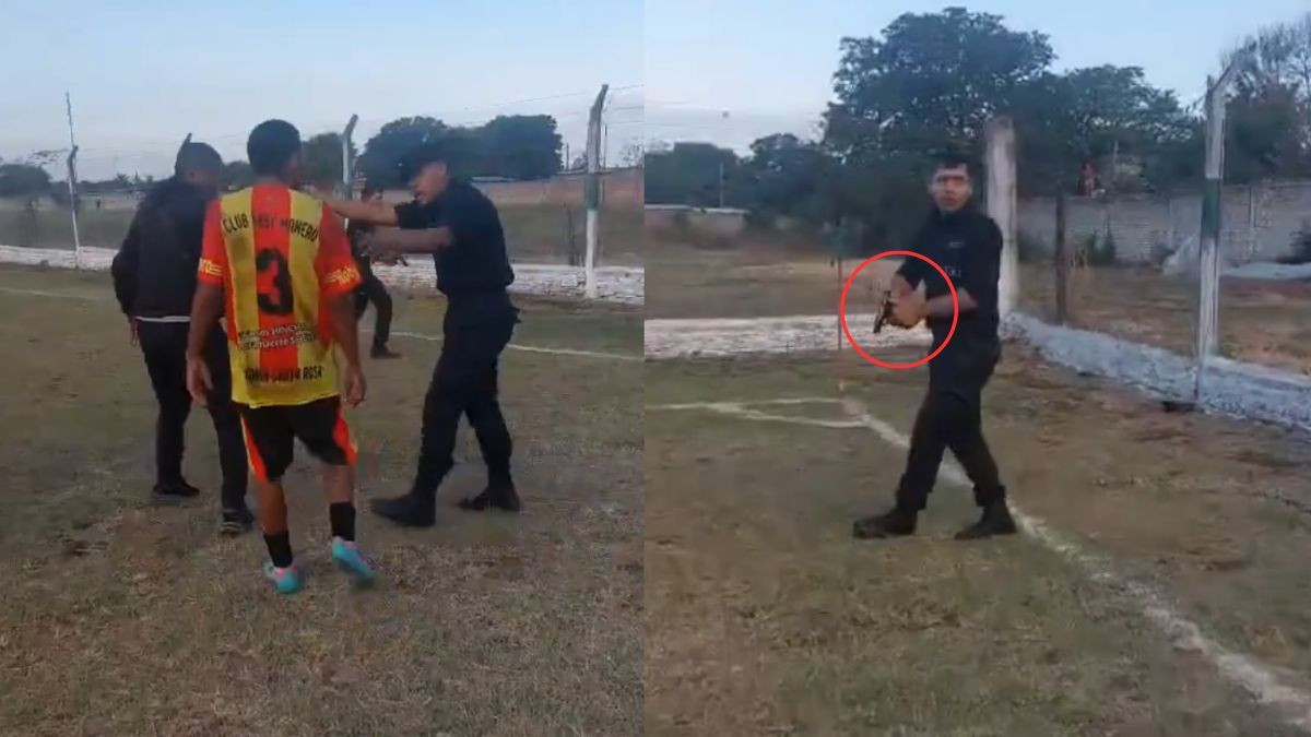 Escándalo en Salta: un policía sacó su arma en plena cancha y fue suspendido tras el clásico del Ascenso
