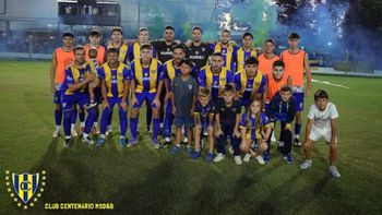 Centenario de San José de la Esquina, primer semifinalista de la Copa Federación de Fútbol. Foto: Maccioni Fotografía.