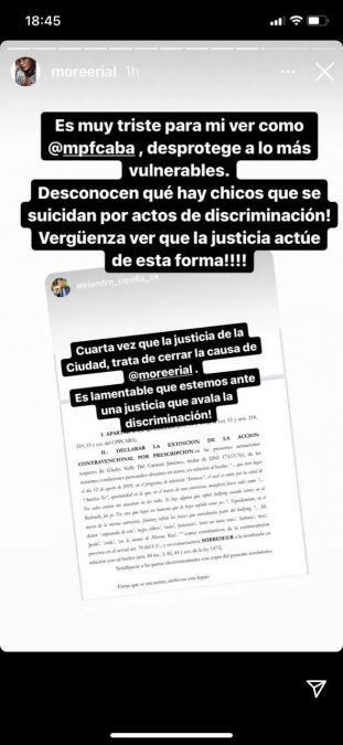 More Rial, indignada, disparó contra la Justicia.