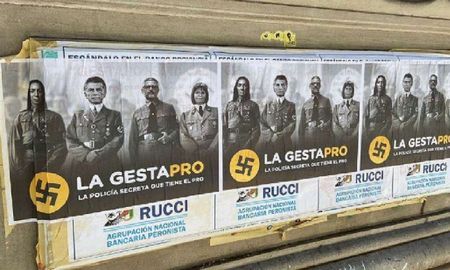 Horacio Rodríguez Larreta repudió los afiches que vinculan a los dirigentes del PRO con el nazismo. Horacio Rodríguez Larreta repudió los afiches que vinculan a los dirigentes del PRO con el nazismo.