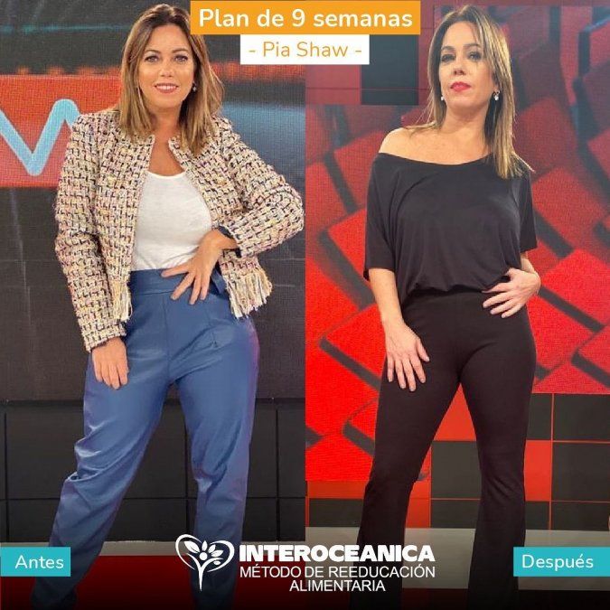 El antes y después de Pía Shaw.