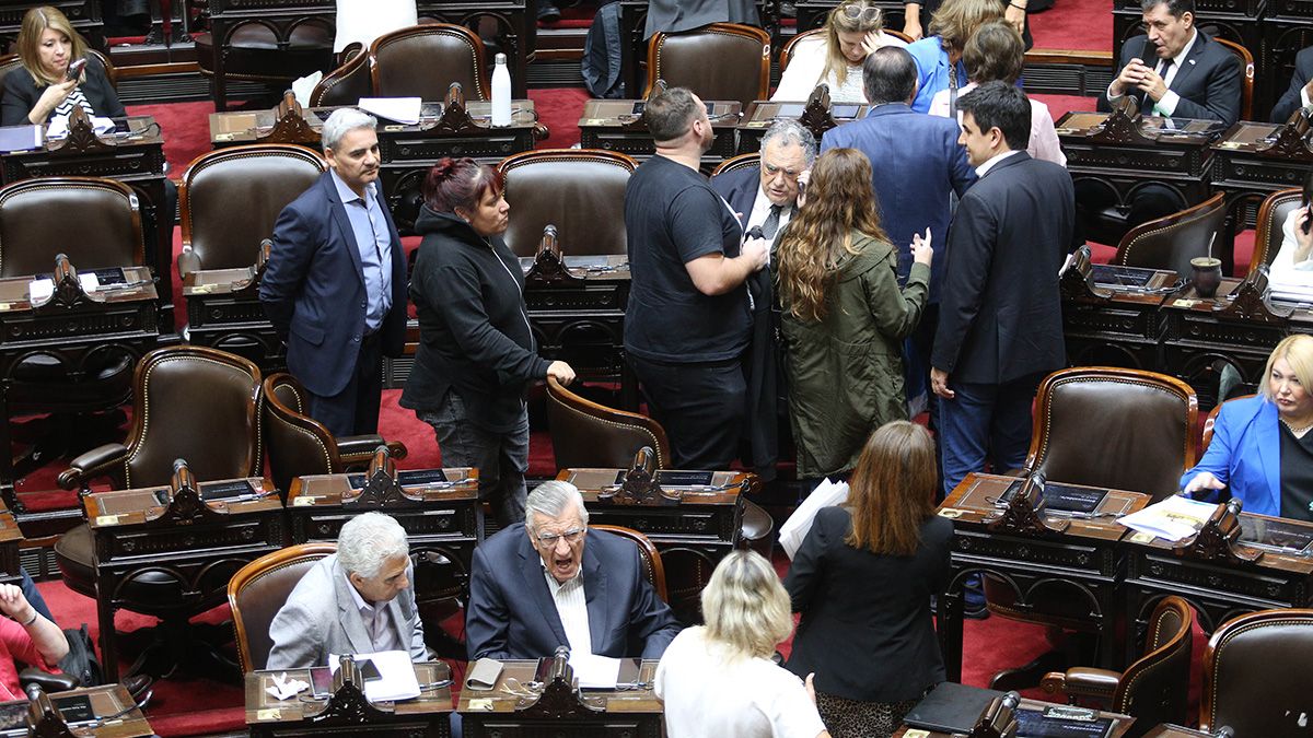El oficialismo declaró la continuidad de las autoridades actuales luego de levantarse la sesión preparatoria de la Cámara de Diputados por falta de quórum. Foto NA: DANIEL VIDES