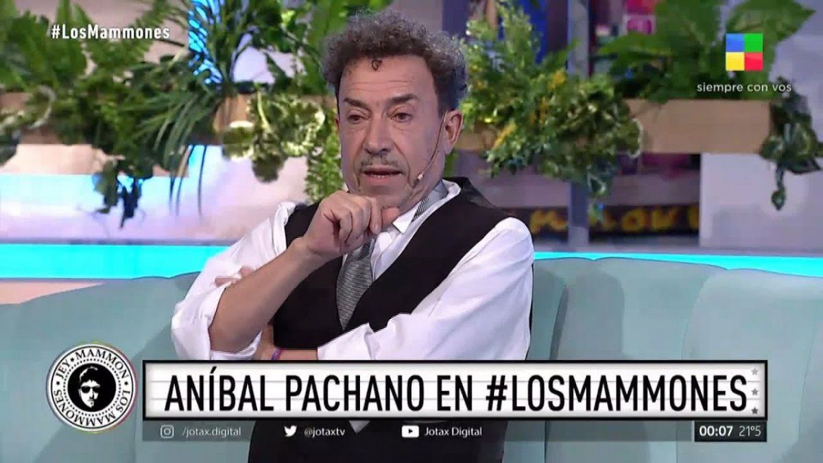 Aníbal Pachano pasó por el living de Los Mammones. 
