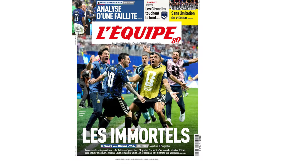 Así titulo L'Equipe. Así titulo L'Equipe.