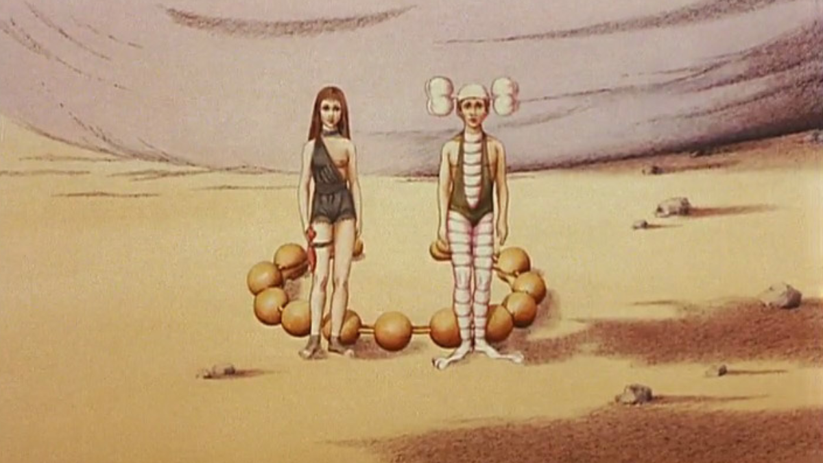 Los seres humanos adquirieron el conocimiento de los Draags gracias a la vincha que aparece en el suelo de la fotografía. A través de este artefacto, aprendieron sobre la cultura y los secretos del universo, lo que les permitió evolucionar como especie.    