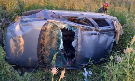 Así quedó el vehículo tras el accidente. Así quedó el vehículo tras el accidente.