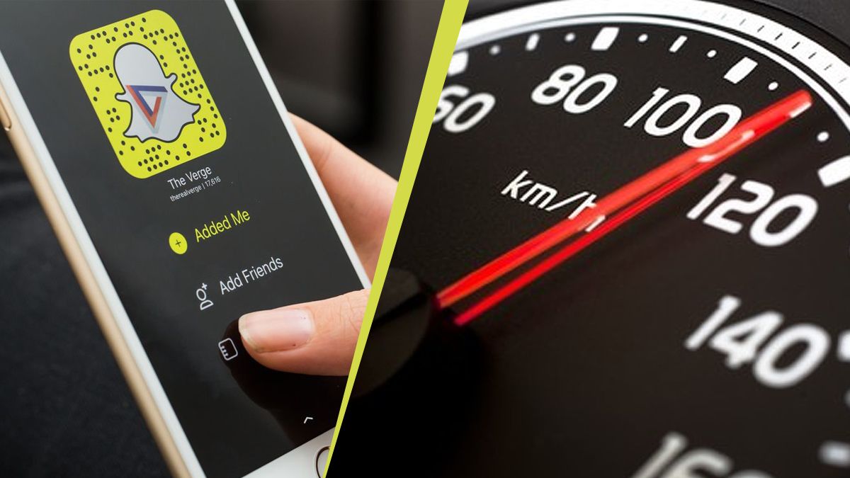 Snapchat disponía del filtro que hacía uso del GPS del celular para mostrar la velocidad a la que se circulaba.