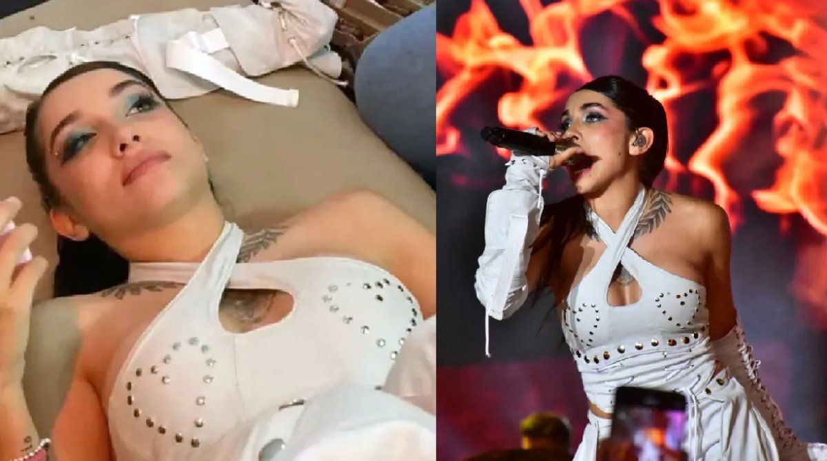 María Becerra vivió mal momento durante un show en Formosa: Casi palmo