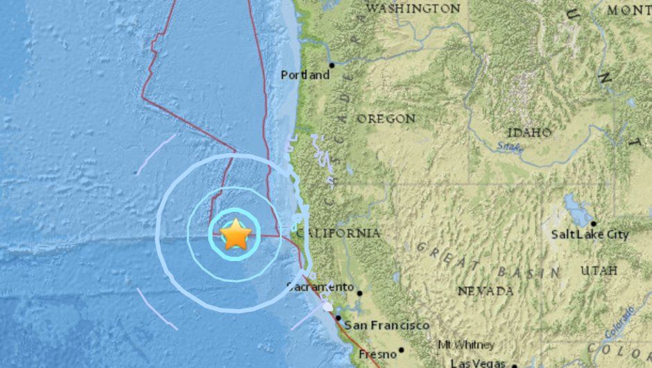 Un sismo de magnitud 5,8 sacudió la costa norte de California