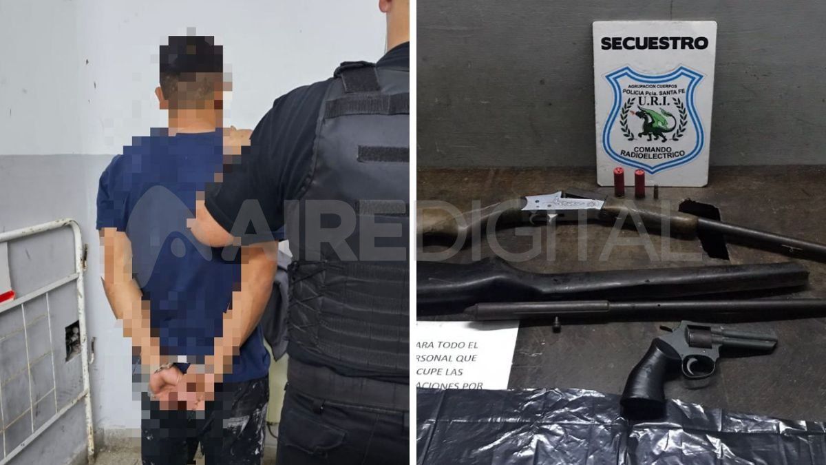 Un detenido y tres armas secuestradas en barrio San Lorenzo