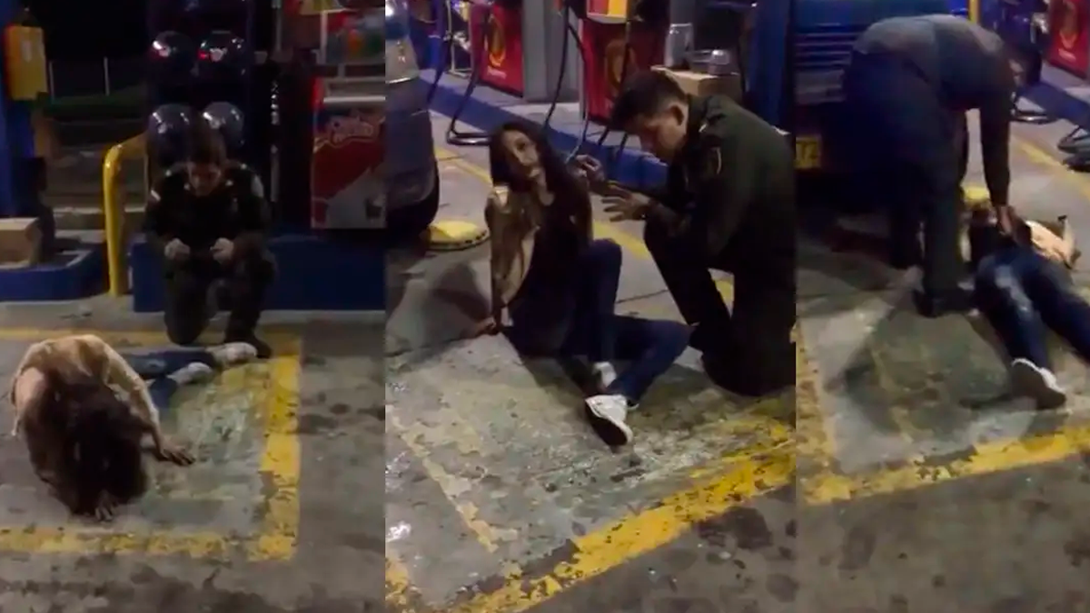 Las imágenes del inexplicable momento han sido difundidas por diferentes usuarios en redes sociales