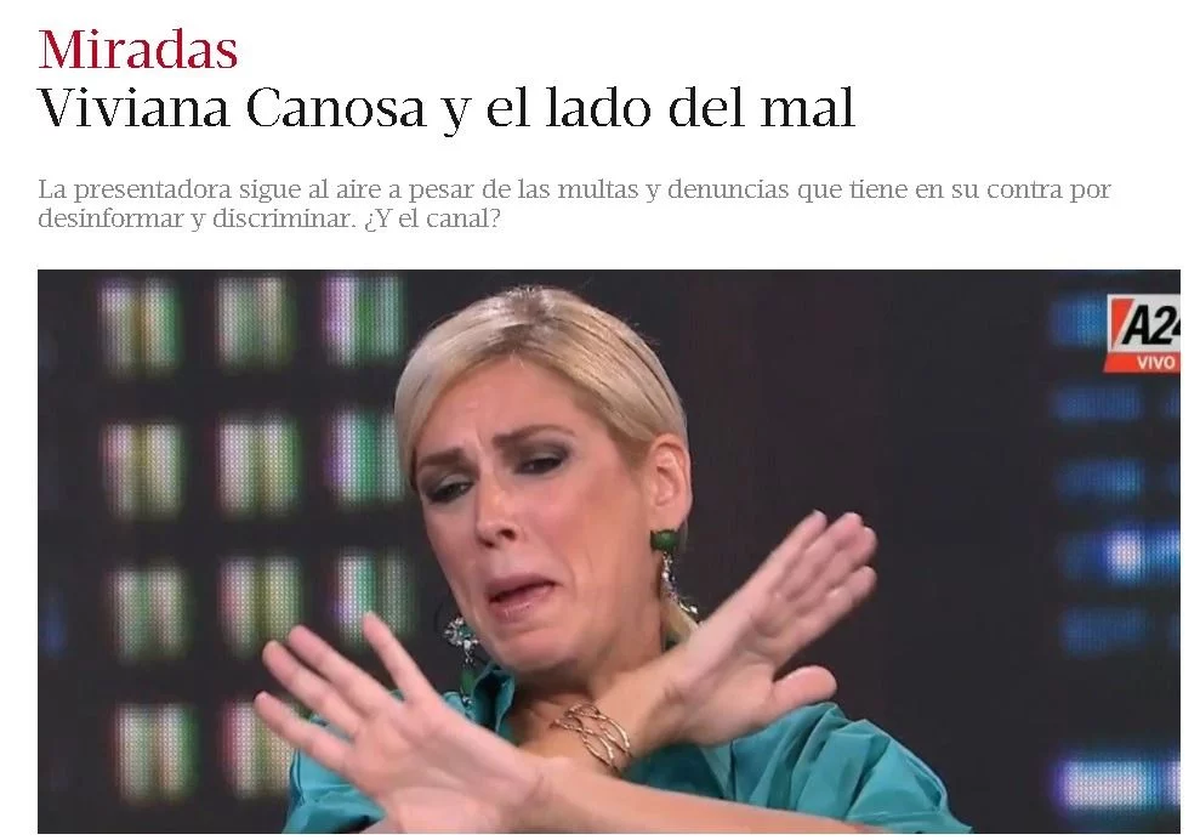 As&iacute;&nbsp;era la portada de la nota antes de que el diario del multimedios Grupo Clar&iacute;n la borrase: &nbsp;