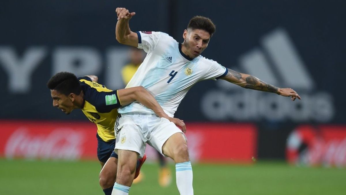 Gonzalo montiel se sumó a la concentración de la Selección Argentina&nbsp;