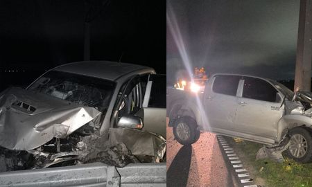 El accidente, que involucró a una camioneta y a un caballo ocurrió esta madrugada.