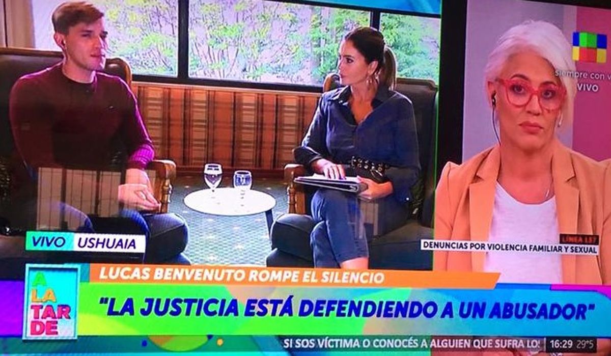 Lucas Benvenuto habló de su creencia de que existe una complicidad entre la Justicia y los abusadores.