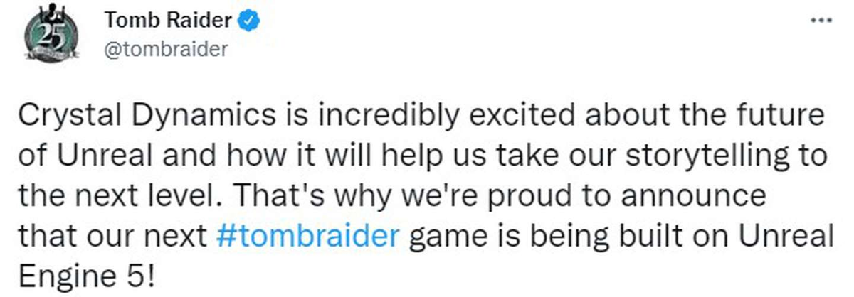El nuevo Tomb Rider llegará de la mano de Unreal Engine 5. 