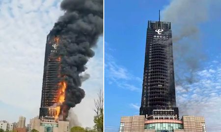 Las imágenes también muestran cómo las llamas generan una columna de humo. Las imágenes también muestran cómo las llamas generan una columna de humo.