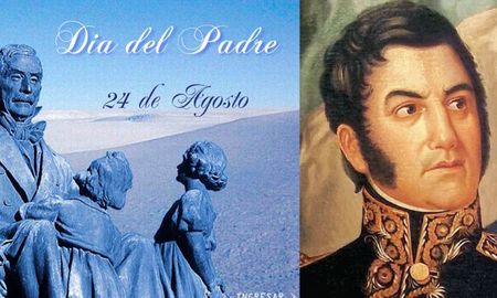 Hace varias década el Día del Padre se celebraba en Argentina el 24 de agosto en conmemoración al General San Martín. Hace varias década el Día del Padre se celebraba en Argentina el 24 de agosto en conmemoración al General San Martín.