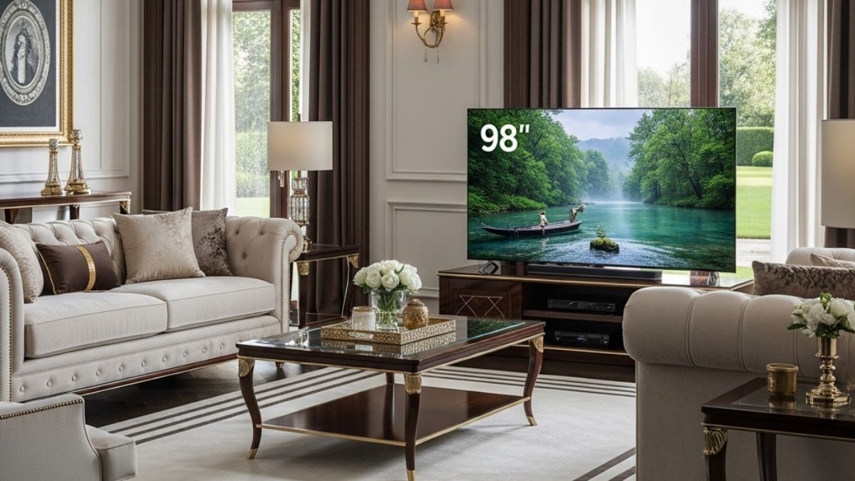 Cuánto cuesta un televisor de 98 pulgadas.