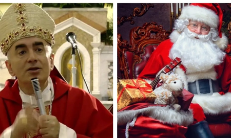 Un obispo dijo que Papá Noel no existe y desató un escándalo Un obispo dijo que Papá Noel no existe y desató un escándalo