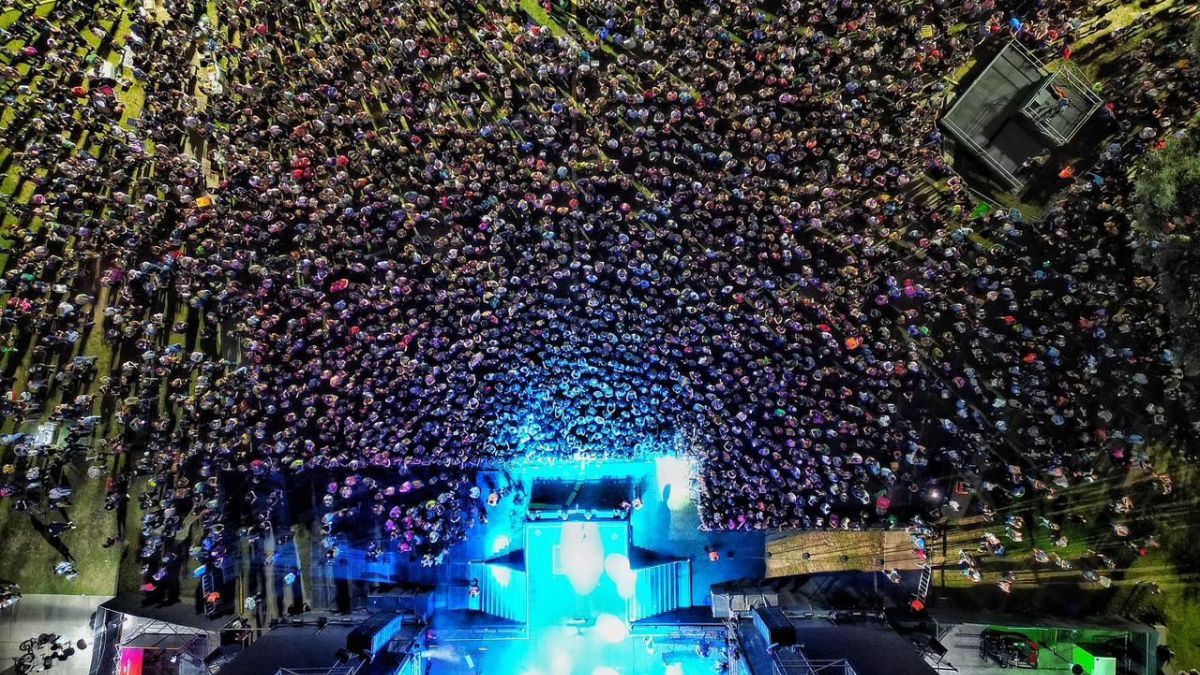 Más de 35.000 personas fueron al acto de inicio de la cuenta regresiva para los Juegos Suramericanos 2026.
