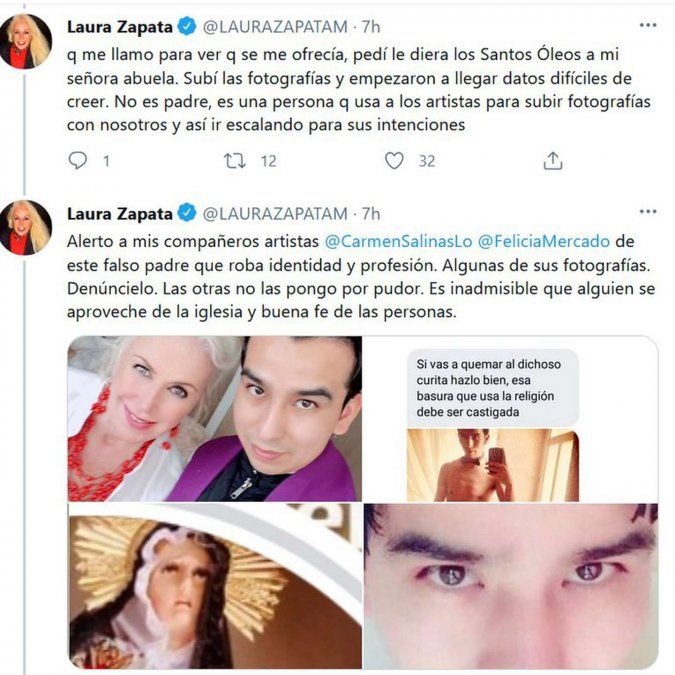 La hermana de Thalía denunció públicamente al falso "Padre Paco".