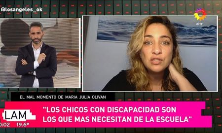 María Julia Oliván se emocionó al hablar de su hijo y el cierres de las escuelas María Julia Oliván se emocionó al hablar de su hijo y el cierres de las escuelas