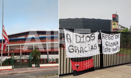 Los estadios de Unión y Colón están de luto, despidiendo a Diego Maradona que falleció este miércoles al mediodía. Los estadios de Unión y Colón están de luto, despidiendo a Diego Maradona que falleció este miércoles al mediodía.