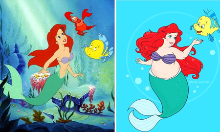 Una artista dibujó a las princesas Disney en versión curvy Una artista dibujó a las princesas Disney en versión curvy