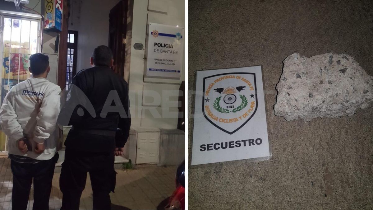 Detuvieron a un joven que rompió la vidriera en una farmacia de Bulevar Pellegrini&nbsp;