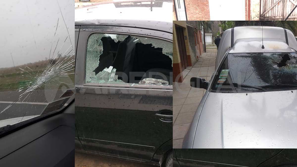 Un auto vandalizado sobre la avenida Intedente Irigoyen y rompieron los vidrios de otros dos automóviles en Fomento 9 de Julio