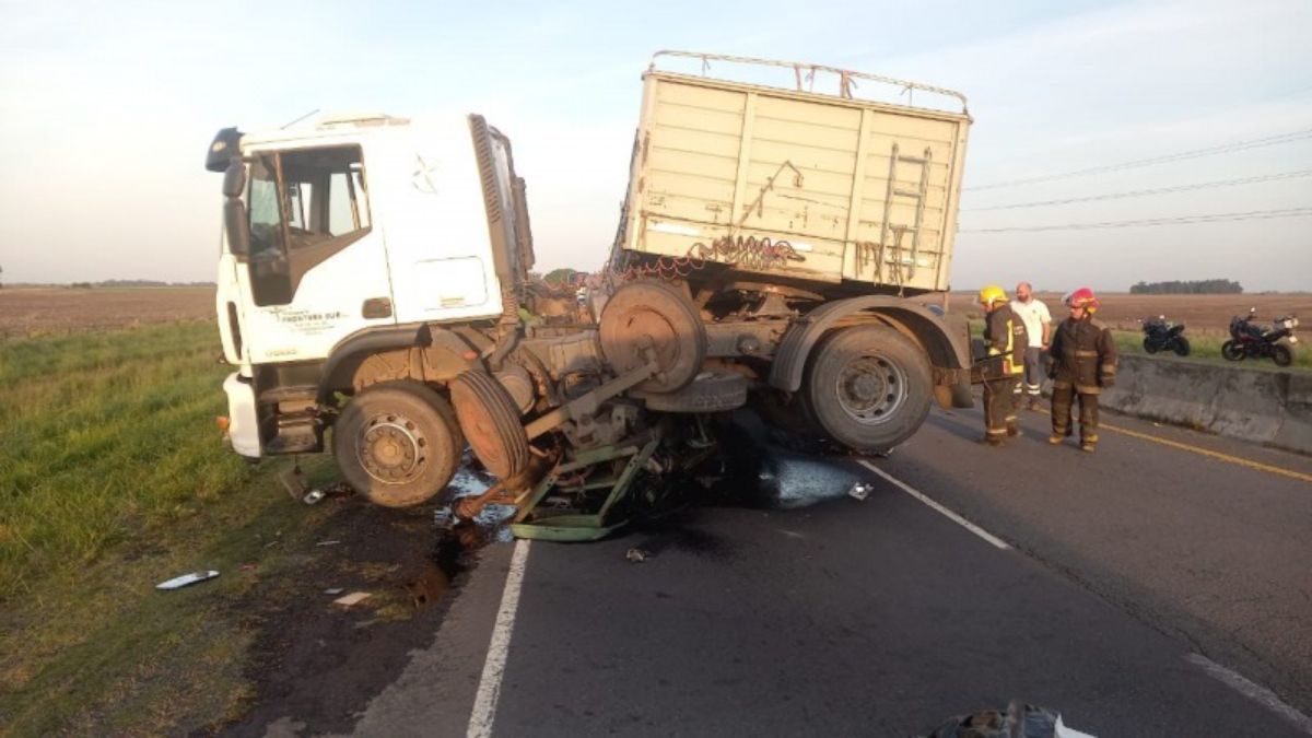 La escena del trágico accidente.