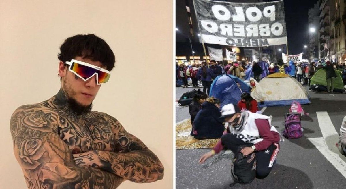 Alex Caniggia se sacó al ver las imágenes del acampe por wifi y notebooks gratis: Vayan a laburar