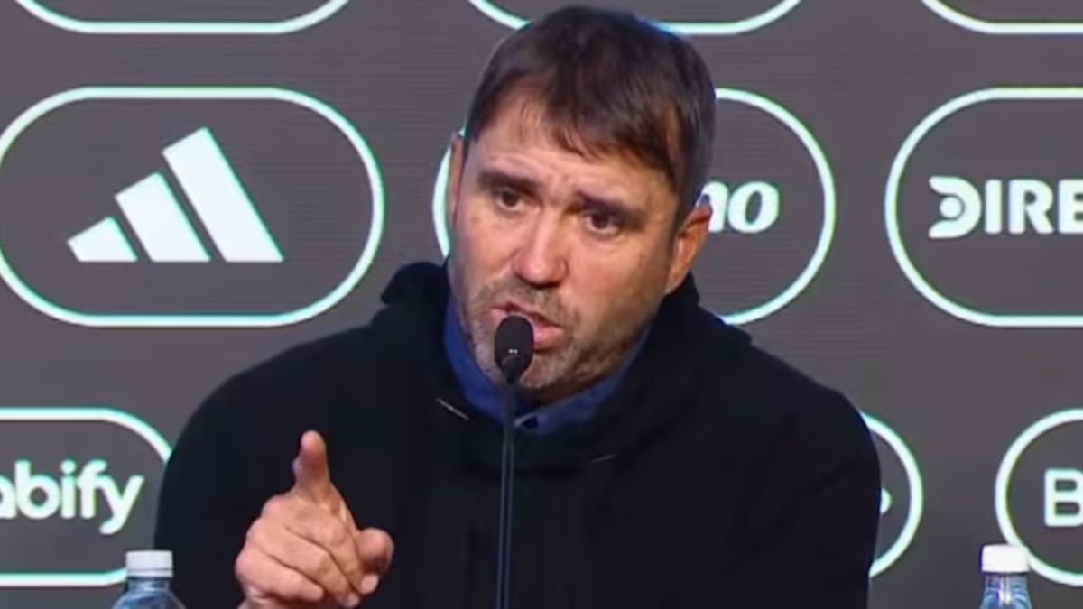 “No te lo voy a permitir”: el fuerte cruce de Coudet con un periodista tras el triunfo de River