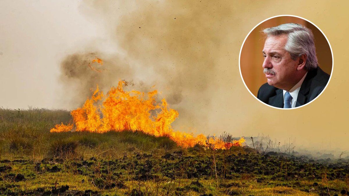 El Presidente visitará el viernes las zonas afectadas por los incendios en Corrientes