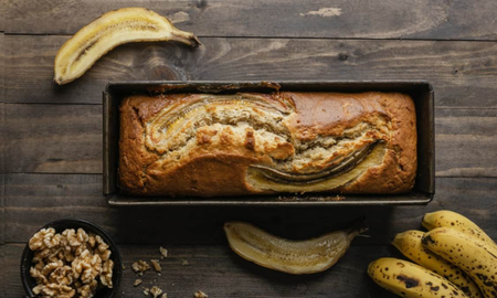 Pan de banana sin azúcar ni manteca. Pan de banana sin azúcar ni manteca.